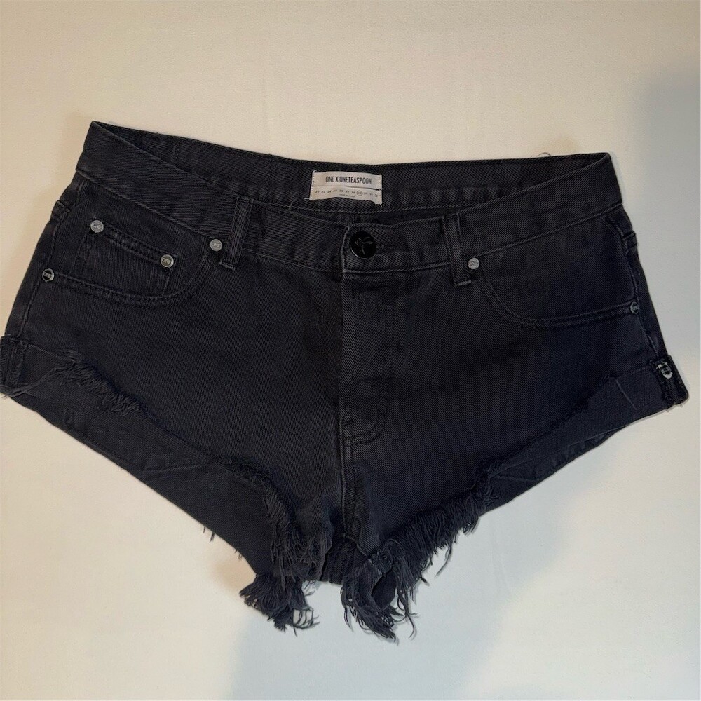 OneTeaspoon‎ Bandits Relaxed Fit Long Rise Twisted Cuff Hem Button Fly Size 29